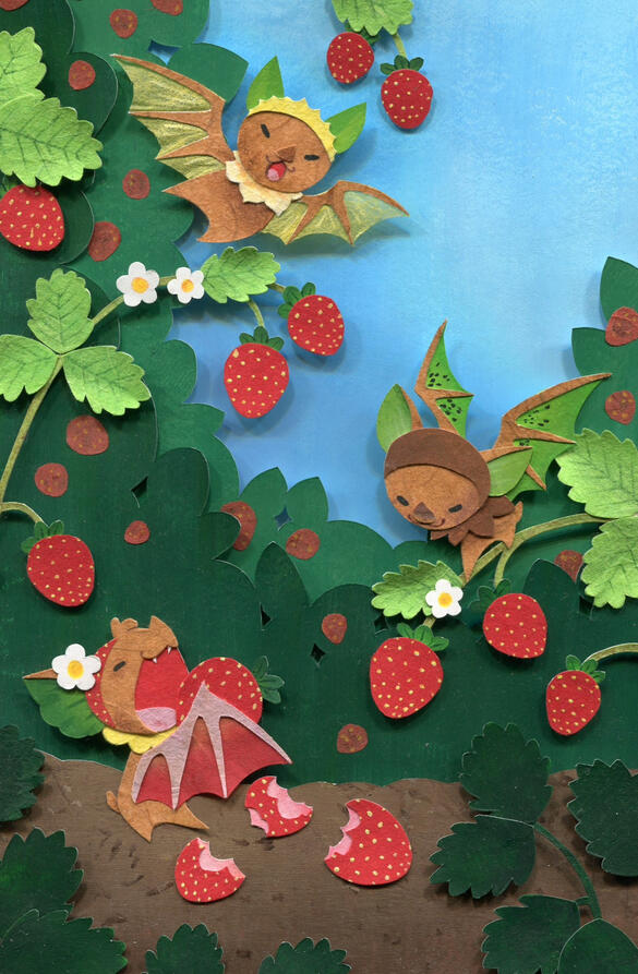 Fruit Bats | Mixed Media